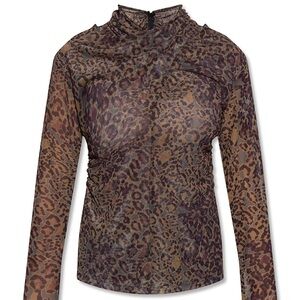 ALL SAINTS sheer turtleneck